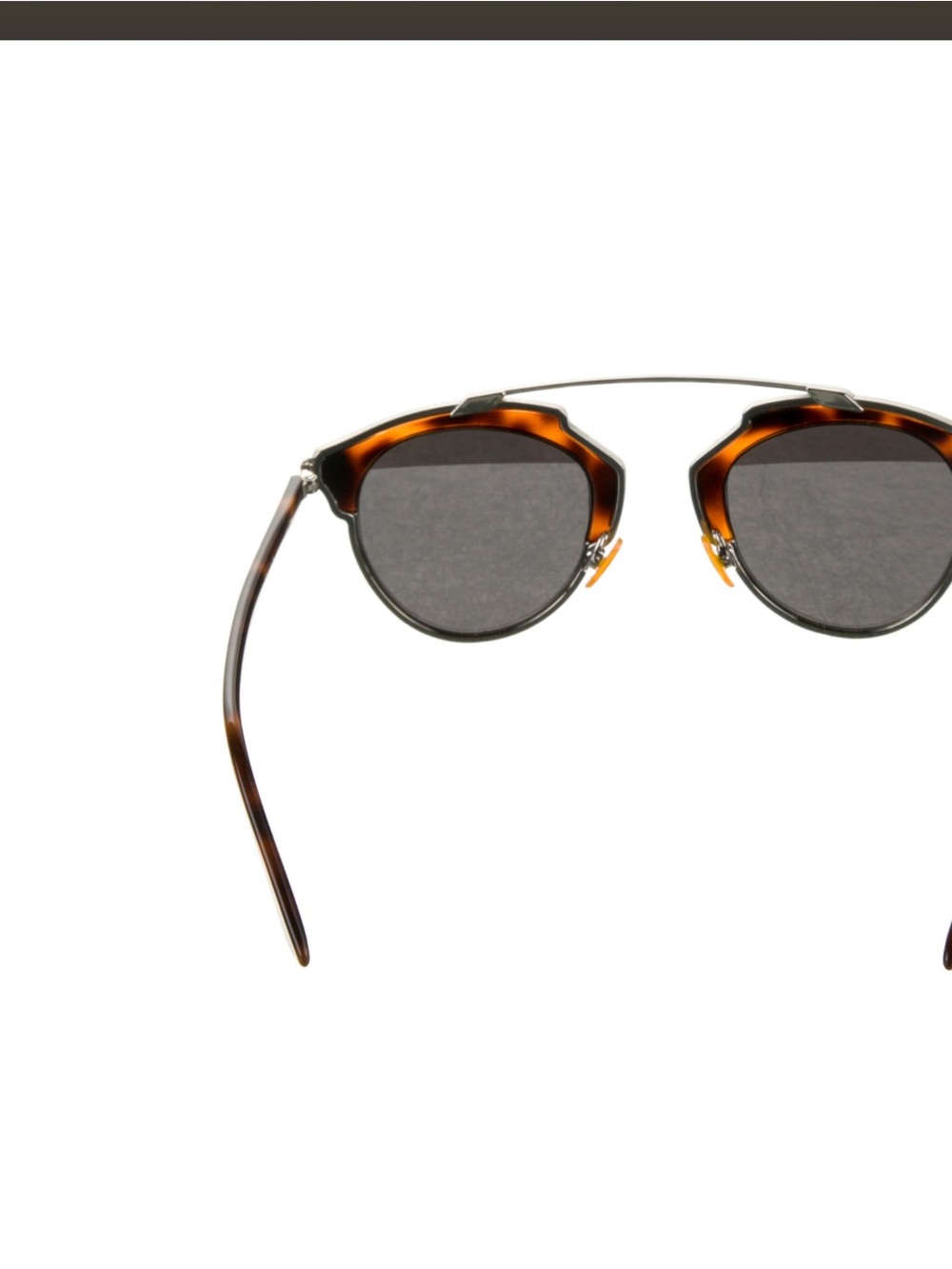Dior SoReal Aviator Sunglasses Brown Tortoiseshell with case. - Picture 3 of 4